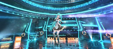小米手機初音紀念限量款發(fā)布廣告